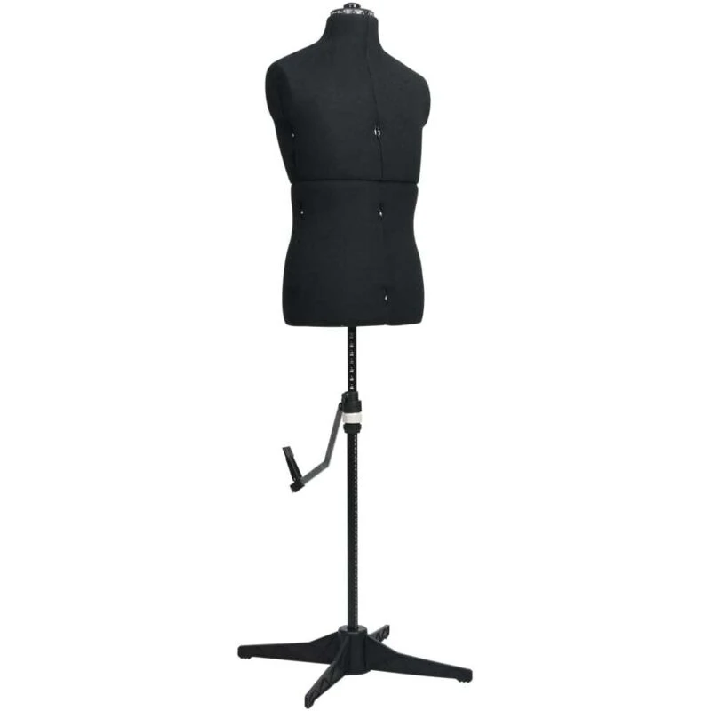 Image of VIDAXL Adjustable Dress Form Male Black Size 37-45 Vidaxl 8719883877334