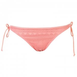 Image of SoulCal Lace Tie Bikini Briefs Ladies - Coral
