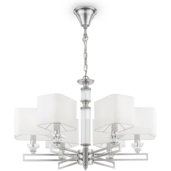 Image of Maytoni Classic - Ontario Classic Ontario 6 Light Chrome Chandelier with Shades