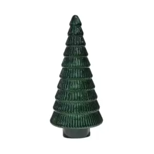 Image of Ivyline Juniper Evergreen Glass Tree H41cm W18cm