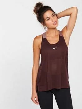 Image of Nike Training Elastika Tank Burgundy Burgundy Size M Women