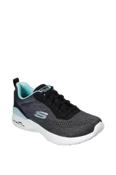 Image of Wide Fit Black 'Skech-Air Dynamight Top Prize' Trainer