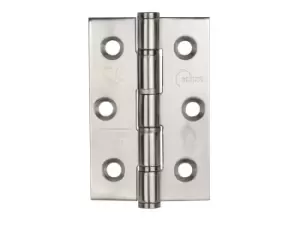 Image of Eclipse 14881 76x51x2mm PSS Washered Hinge Fire Door 7 Stainless Steel 2pk