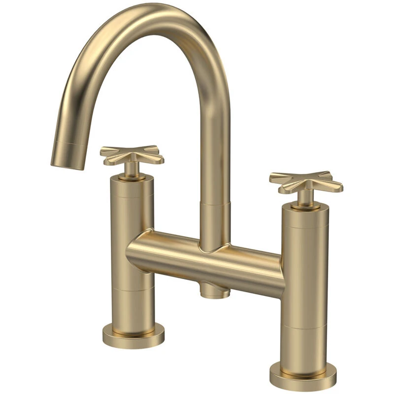 Image of Aztec Bath Filler Tap Brass