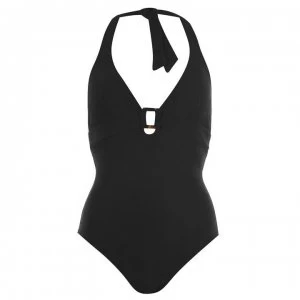 Image of Seafolly Capri Halter Swimsuit - Black