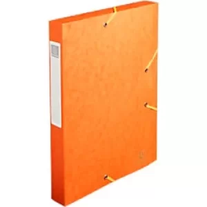 Image of Exacompta Filing Box 14015H A4 40mm Spine Orange Mottled Pressboard 25x33cm Pack of 10