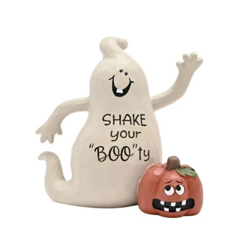 Image of The Novelties Company Hocus Pocus Novelties Ghost Ornament - Shake You Boo-ty Multi unisex