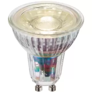 Image of 5.5W SMD GU10 Cool White LED Bulb - Indoor/Outdoor Clear Glass Light Bulb