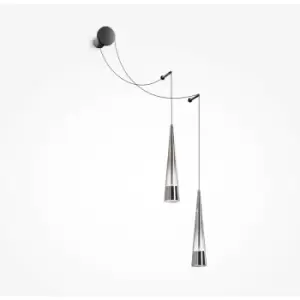 Image of Maytoni Maytoni Sintesi Modern 2 Light Wall Lamp Chrome 3000K