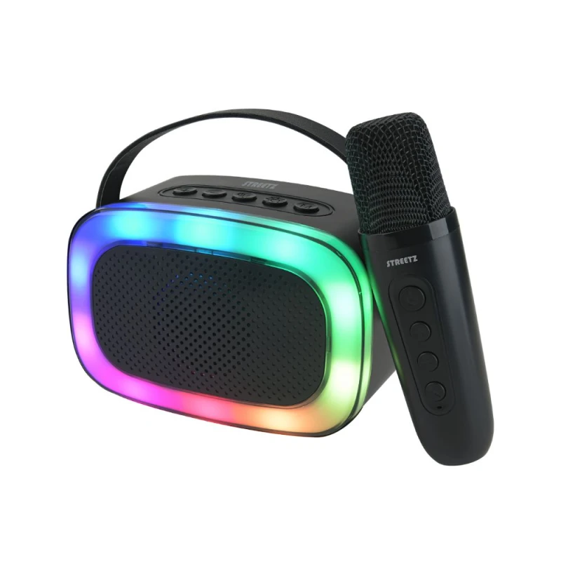 Image of Streetz K100 Wireless Karaoke Speaker with Microphone in Black Unisex