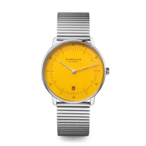 Image of Sternglas S01-NAF23-ME06 Mens Naos Edition Bauhaus II Yellow Wristwatch