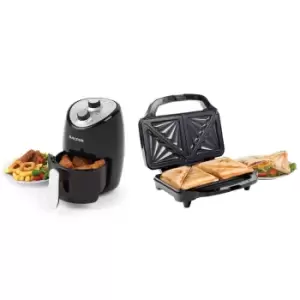 Image of Salter Deep Fill Sandwich Toaster & Compact Hot Air Fryer Bundle Combo-6803 XL
