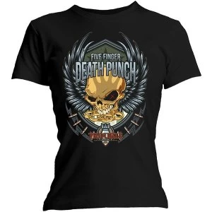 Image of Five Finger Death Punch - Trouble Womens XX-Large T-Shirt - Black