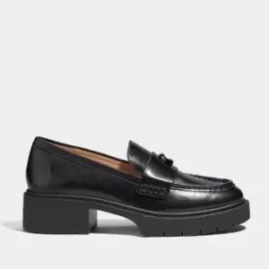 Image of Coach Leah Leather Loafers - UK 4