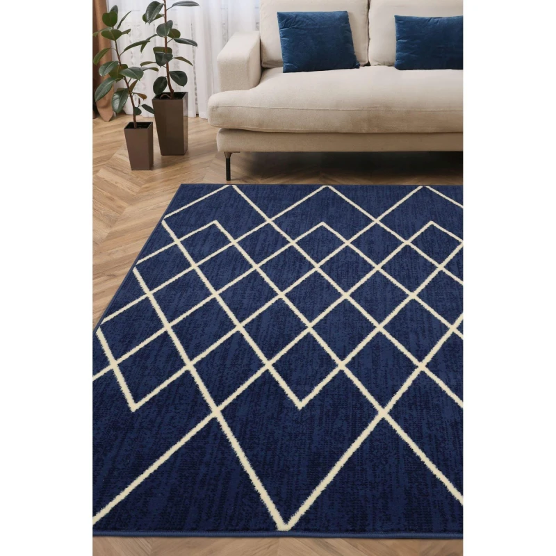Image of Homemaker Maestro Berber Rug Navy Navy unisex 120x170cm
