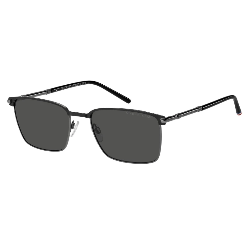 Image of Tommy Hilfiger Hil Sun Sq SunGls Sn63 Dark Ruthenium male One Size