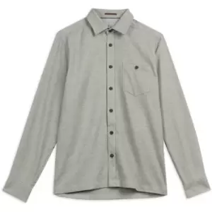 Image of Ted Baker Robott Ls Semi Plain Shirt - Nude