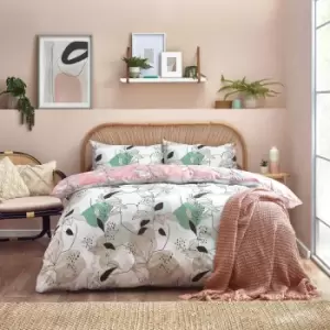 Image of Furn. Caliko Single Duvet Cover Set Cotton Polyester Blush