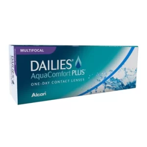Image of Dailies Aqua Comfort Plus Multifocal (30 Contact Lenses), Ciba Vision/Alcon Multifocal Daily Lenses, Nelfilcon A