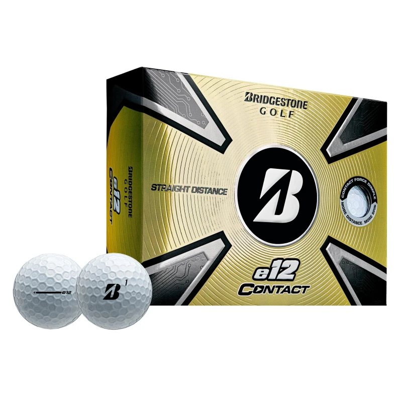 Image of Bridgestone E12 Straight Golf Balls White 12Pk male One Size