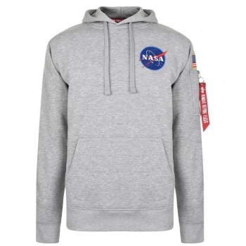 Image of Alpha Industries Hooded Sweatshirt - Grey Heather