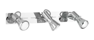 Image of SPOT 3 Light Adjustable Spotlight Bars Chrome 45x15x10cm