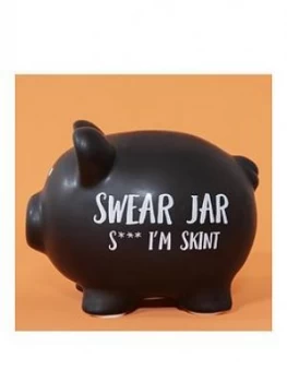 Image of Pennies & Dreams Ceramic Piggy Bank - Swear Jar