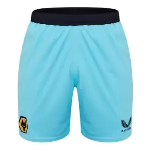 Image of Castore Wolves Third Goalkeeper Shorts Mens - Blue