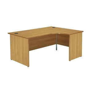 Image of Jemini Oak Left Hand Panel End Radial Desk 1600mm KF838064