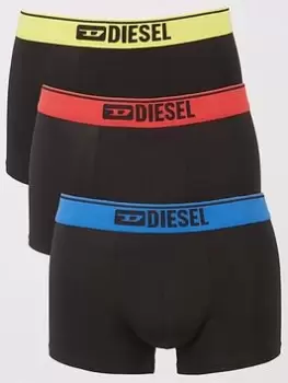 Image of Diesel Logo Wasitband 3 Pack Boxer Briefs, Multi, Size XL, Men