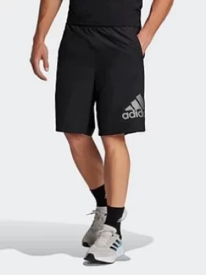 Image of adidas Aeroready Designed To Move Logo Shorts, Blue Size M Men