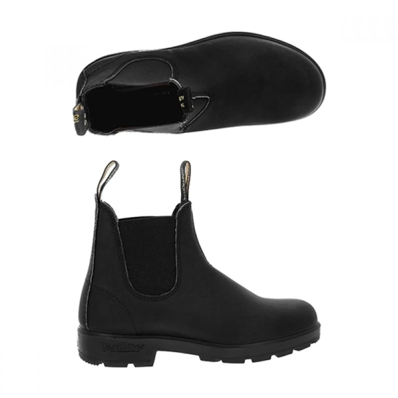 Image of Blundstone 510 Leather Unisex Slip On Boots - Black - Size:UK 9
