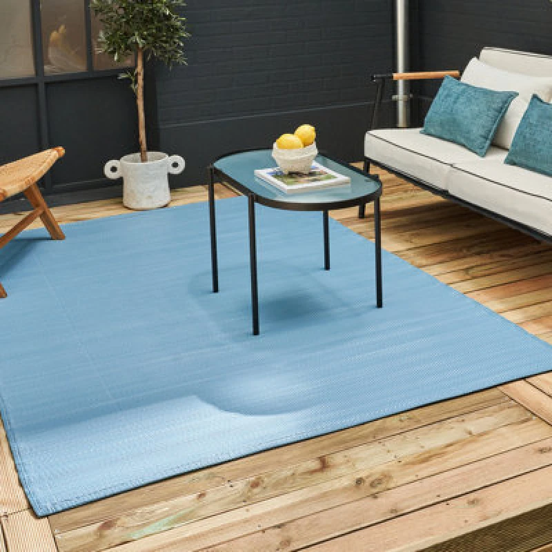 Image of The Rugs Urban Indoor/Outdoor Rug Blue 1000 150X220Cm, Blue 5056584543094
