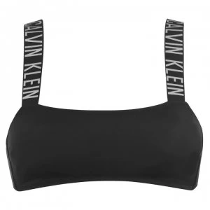 Image of Calvin Klein Intense Power Bandeau Bikini Top - Black BEH