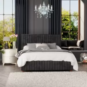 Image of Laurence Llewelyn-Bowen Estella Ottoman Storage Bed, Mirazzi Velvet, Black Single