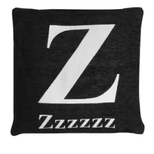 Image of Premier Housewares 'zzzzzz' Cushion - Black
