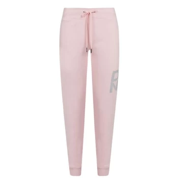 Image of DKNY Sport Stacked Logo Joggers - Rose/Silv rw4