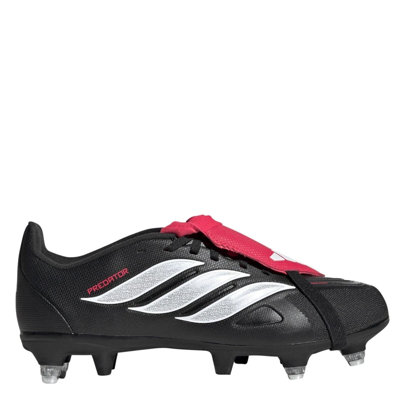 Image of adidas Predator League Childrens League Soft Ground Football Boots Black/Red male C10 (28)