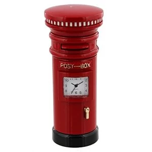 Image of Miniature Clock - Red Post Box