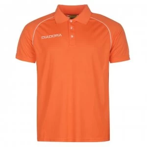 Image of Diadora Madrid Polo Shirt Mens - Orange