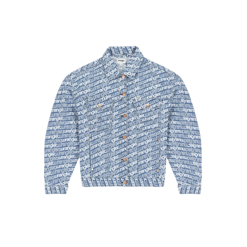 Image of Wrangler Womens denim jacket Wrangler Jumbo Truxker Bleu Female M