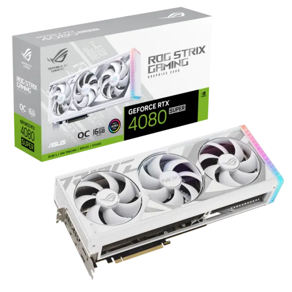 Image of ASUS ROG Strix GeForce RTX 4080 SUPER 16GB GDDR6X OC White Edition