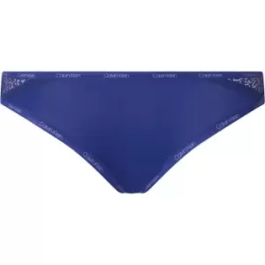 Image of Calvin Klein Logo Bikini Briefs - Blue