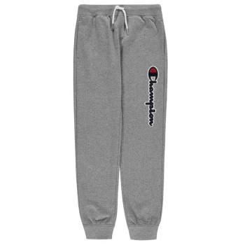 Image of Champion Logo Fleece Jogging Bottoms - Grey GRJM EM031