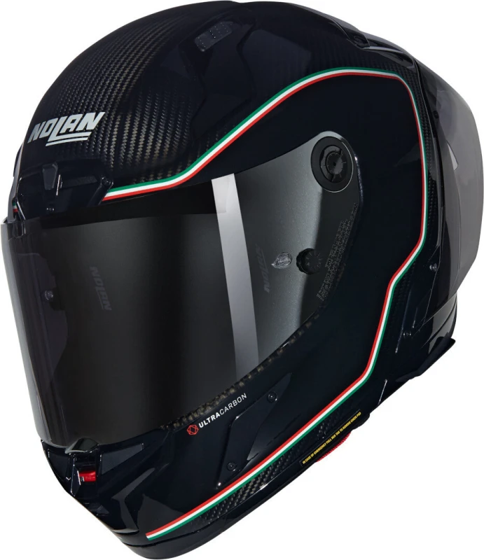 Image of Nolan X-804 RS Ultra Carbon Asso Di Picche Helmet, black-white-red-green, Size XL for Men
