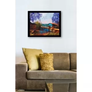 Image of SC0782 Multicolor Decorative Framed MDF Painting
