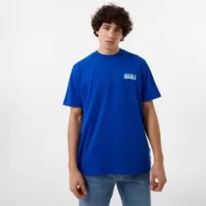 Image of Jack Wills Sport Stack Logo Tee - Blue