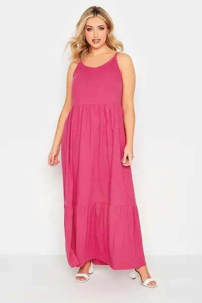 Image of Yours Maxi Sundress Pink