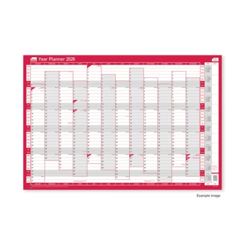 Image of Sasco Year Planner Vertical Unmounted 2026 2410266 SY64582 SY64582