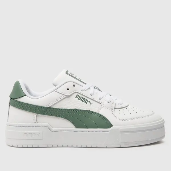Image of PUMA ca pro classic trainers in white & green White & Green UK 5 (EU 38)